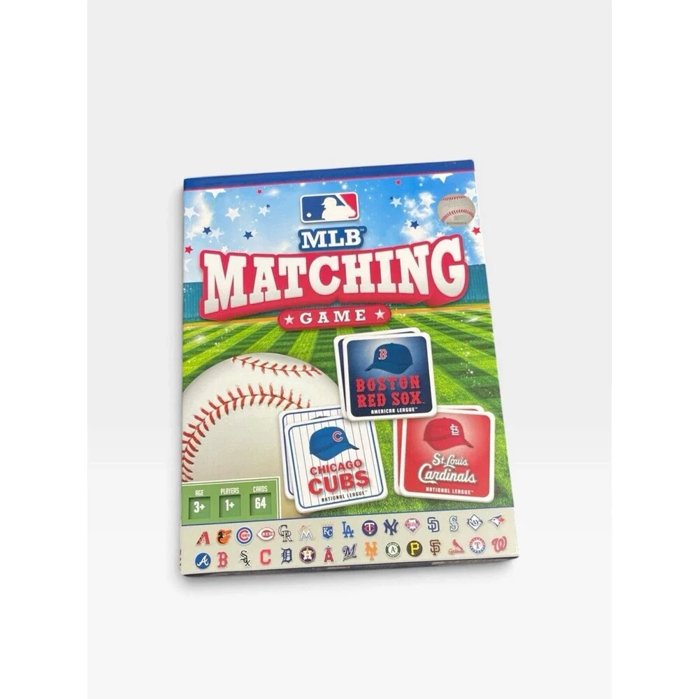 MLB Matching Game 30 Teams - National and American League Cards - NEW IN BOX